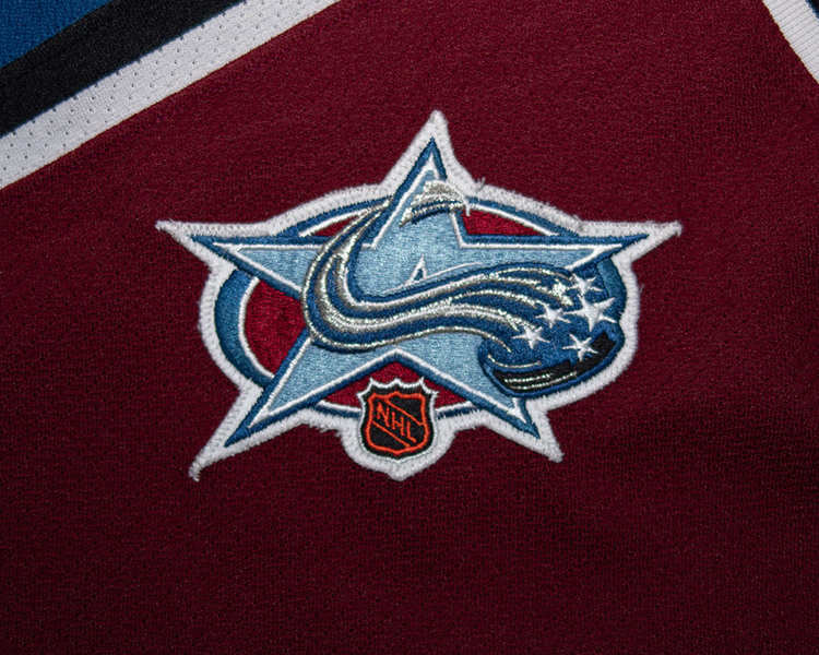 Ray Bourque Colorado Avalanche game worn jersey tagging Ray Bourque Colorado Avalanche game worn jersey tagging