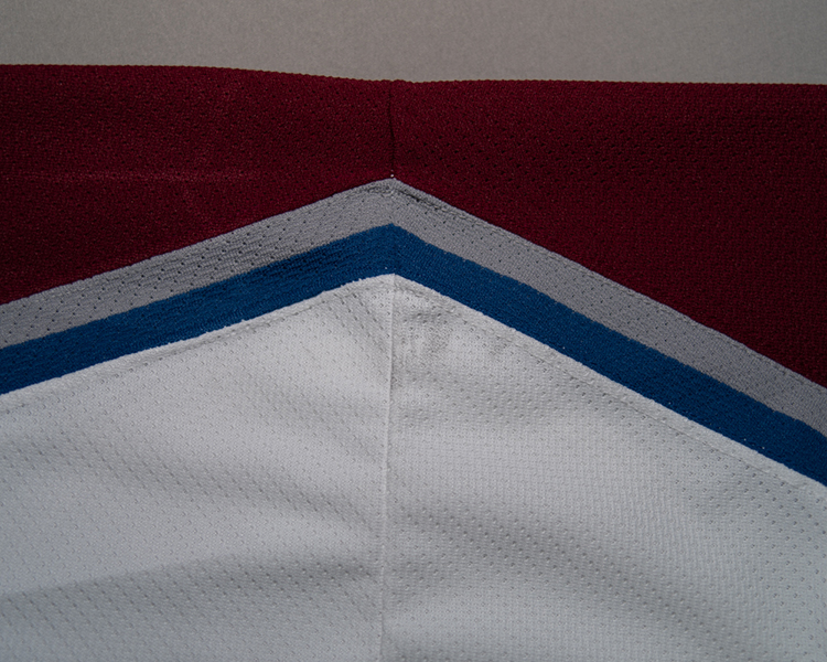 Peter Forsberg Colorado Avalanche game worn jersey tagging Peter Forsberg Colorado Avalanche game worn jersey tagging