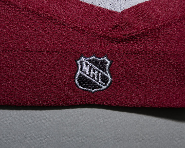 Scott Parker Colorado Avalanche game worn jersey tagging Scott Parker Colorado Avalanche game worn jersey tagging