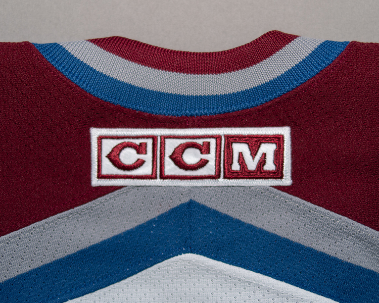 Scott Parker Colorado Avalanche game worn jersey tagging Scott Parker Colorado Avalanche game worn jersey tagging
