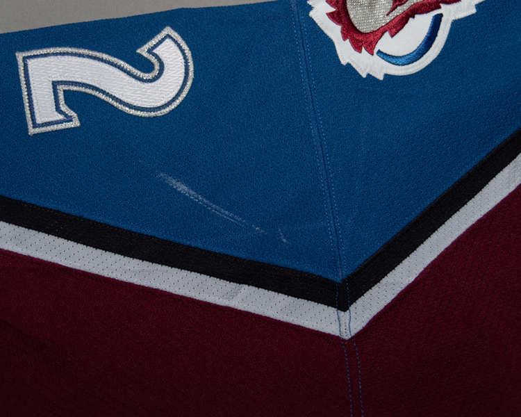 Riku Hahl Colorado Avalanche game worn jersey tagging Riku Hahl Colorado Avalanche game worn jersey tagging