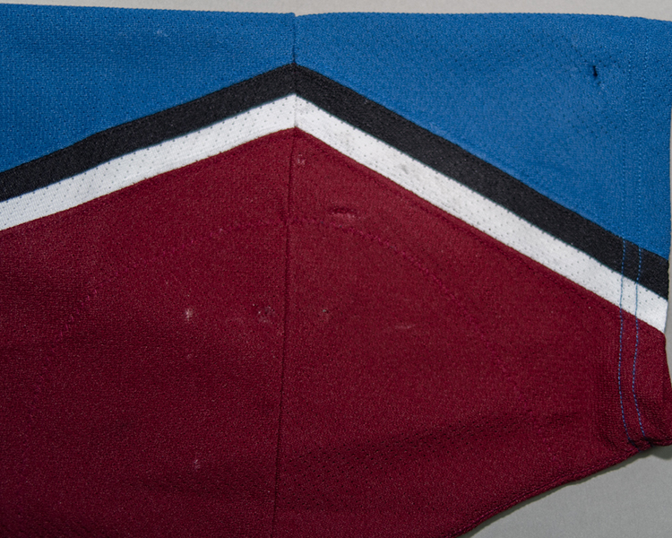 Scott Parker Colorado Avalanche game worn jersey tagging Scott Parker Colorado Avalanche game worn jersey tagging