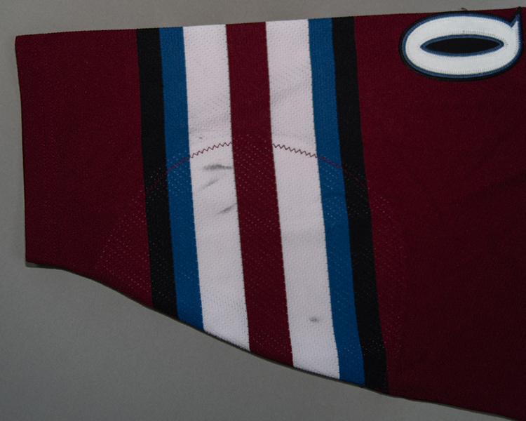 Brian Willsie Colorado Avalanche game worn jersey tagging Brian Willsie Colorado Avalanche game worn jersey tagging