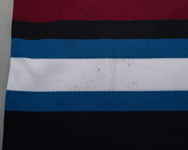Brian Willsie Colorado Avalanche game worn jersey tagging Brian Willsie Colorado Avalanche game worn jersey tagging