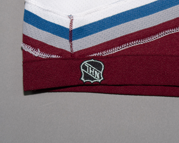 02-03 Mike Keane Colorado Avalanche game worn jersey NHL shield 02-03 Mike Keane Colorado Avalanche game worn jersey NHL shield