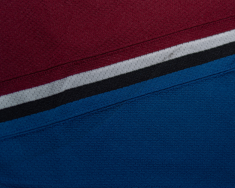 Chris McAllister Colorado Avalanche game worn jersey tagging