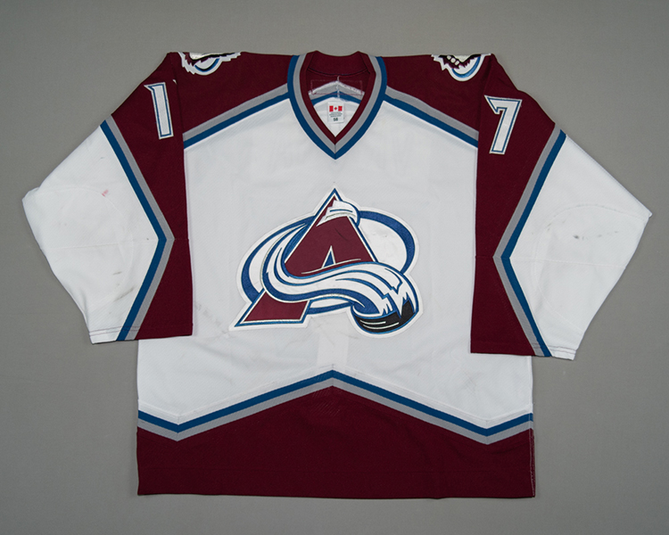 Radim Vrbata Colorado Avalanche game worn jersey Front Radim Vrbata Colorado Avalanche game worn jersey Front