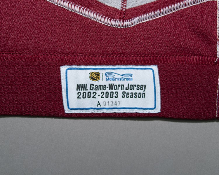 Radim Vrbata Colorado Avalanche game worn jersey tagging Radim Vrbata Colorado Avalanche game worn jersey tagging