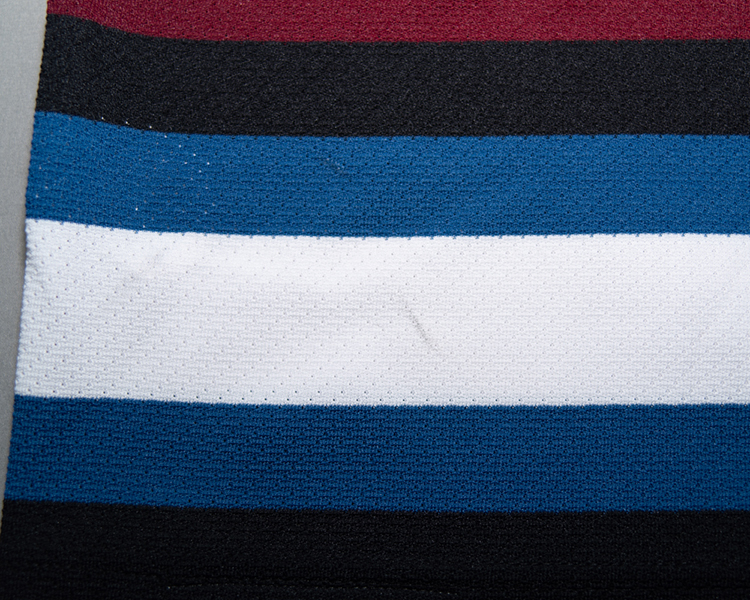Steve Konowalchuk Colorado Avalanche game worn jersey tagging Steve Konowalchuk Colorado Avalanche game worn jersey tagging
