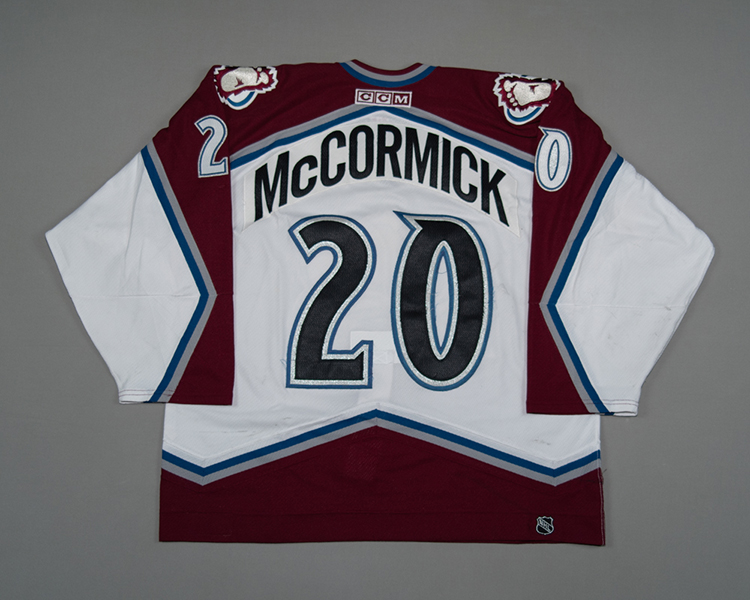 Colorado Avalanche game worn Cody McCormick jersey