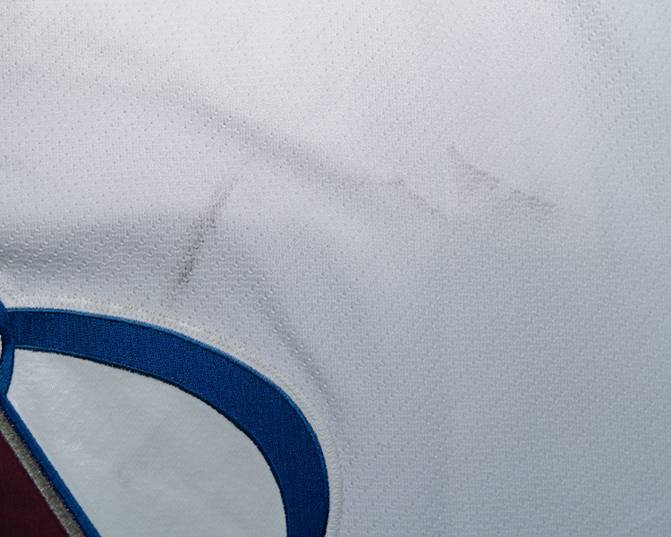 Cody McCormick Colorado Avalanche game worn jersey tagging Cody McCormick Colorado Avalanche game worn jersey tagging