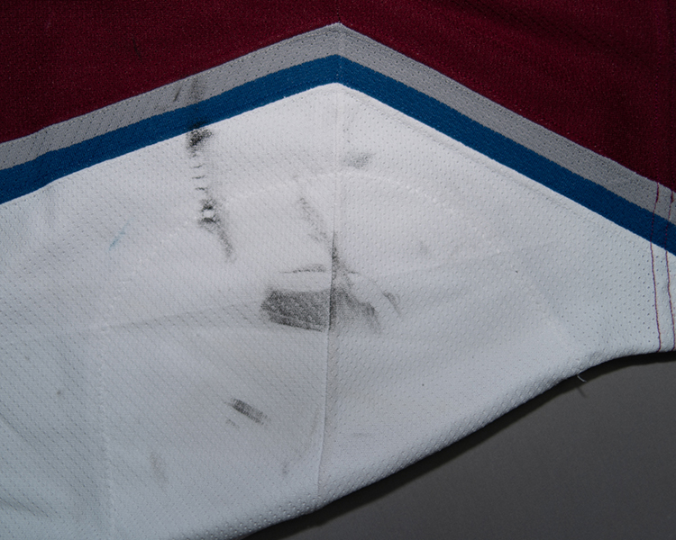 Cody McCormick Colorado Avalanche game worn jersey tagging Cody McCormick Colorado Avalanche game worn jersey tagging