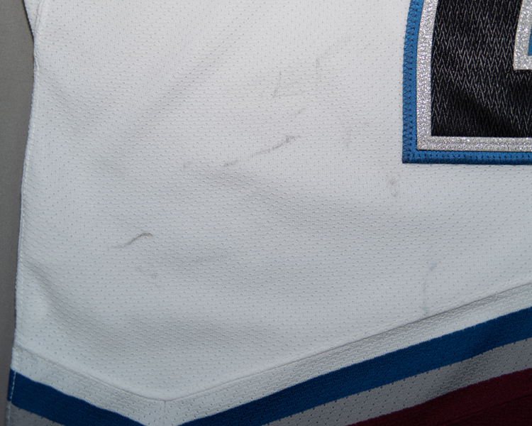 Paul Stastny Colorado Avalanche game worn jersey tagging Paul Stastny Colorado Avalanche game worn jersey tagging