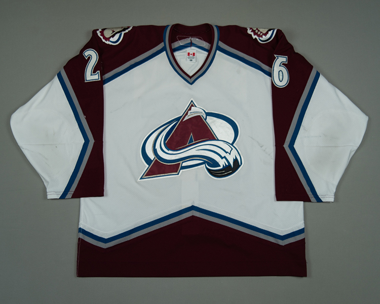 Paul Stastny Colorado Avalanche game worn jersey Front Paul Stastny Colorado Avalanche game worn jersey Front