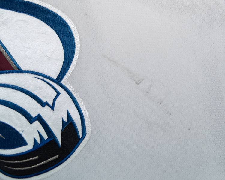 Paul Stastny Colorado Avalanche game worn jersey tagging Paul Stastny Colorado Avalanche game worn jersey tagging