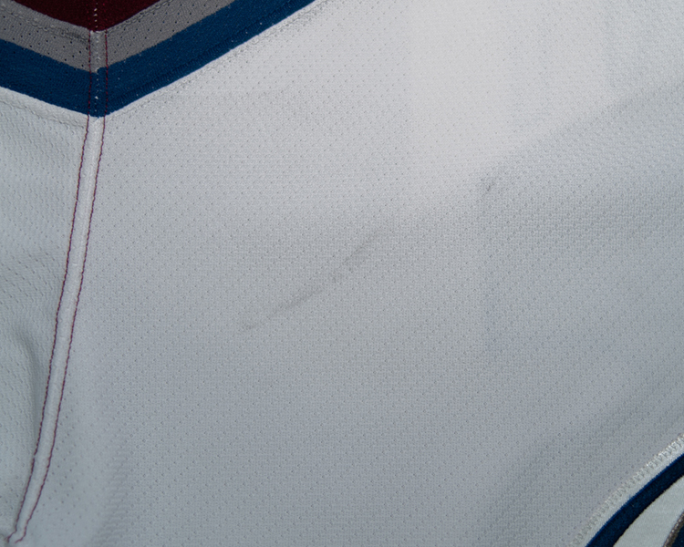 Paul Stastny Colorado Avalanche game worn jersey tagging Paul Stastny Colorado Avalanche game worn jersey tagging