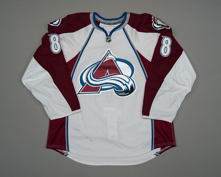 Wojtek Wolski Colorado Avalanche game worn jersey Front Wojtek Wolski Colorado Avalanche game worn jersey Front