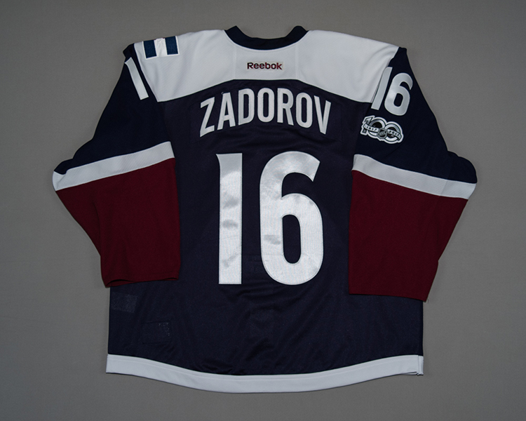 Colorado Avalanche game worn Nikita Zadorov jersey