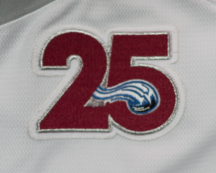 Joonas Donskoi game worn jersey anniversary patch Joonas Donskoi game worn jersey anniversary patch
