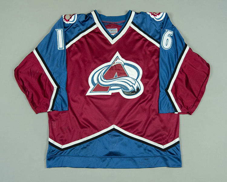 Warren Rychel Colorado Avalanche game worn jersey Front Warren Rychel Colorado Avalanche game worn jersey Front