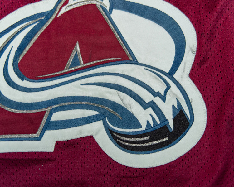 Warren Rychel Colorado Avalanche game worn jersey tagging Warren Rychel Colorado Avalanche game worn jersey tagging