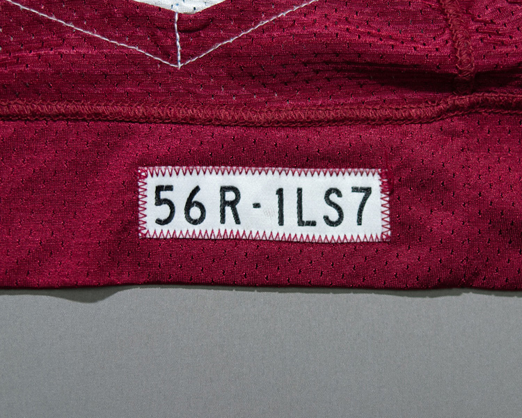 Adam Deadmarsh Colorado Avalanche game worn jersey tagging Adam Deadmarsh Colorado Avalanche game worn jersey tagging