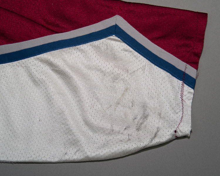 Adam Foote Colorado Avalanche game worn jersey tagging Adam Foote Colorado Avalanche game worn jersey tagging