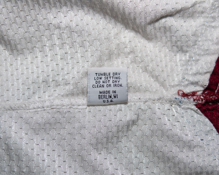 Mike Keane Colorado Avalanche game worn jersey tagging Mike Keane Colorado Avalanche game worn jersey tagging