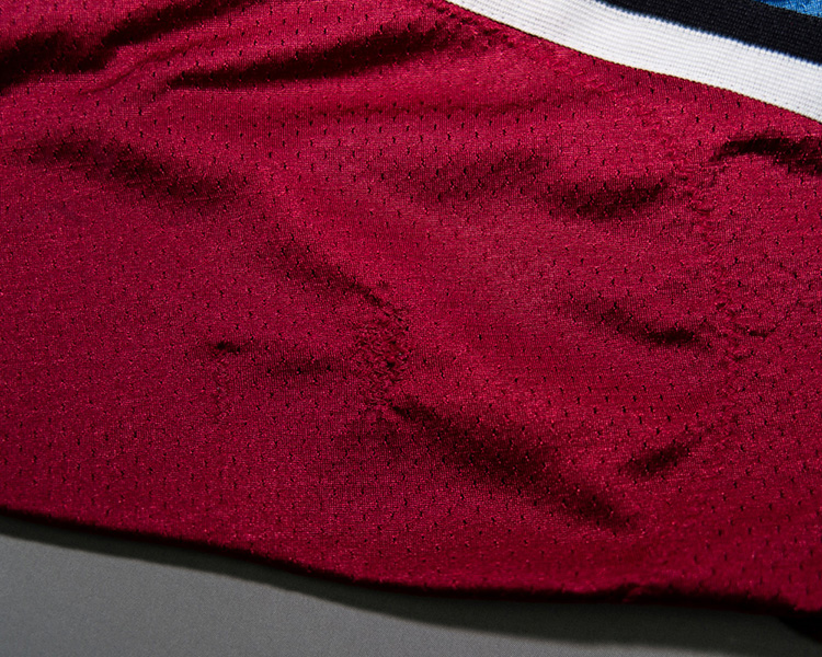 Sylvain Lefebvre Colorado Avalanche game worn jersey tagging Sylvain Lefebvre Colorado Avalanche game worn jersey tagging