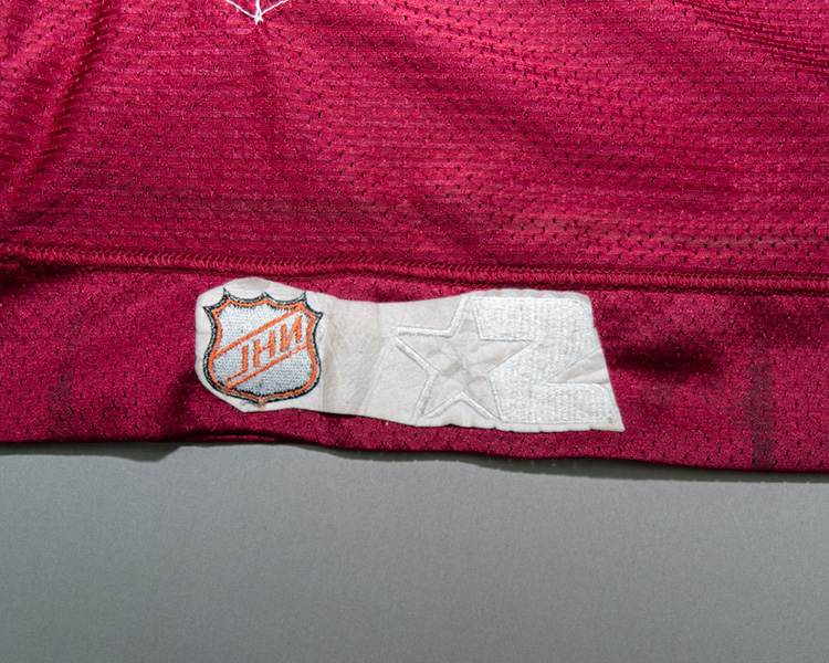 Uwe Krupp Colorado Avalanche game worn jersey tagging Uwe Krupp Colorado Avalanche game worn jersey tagging