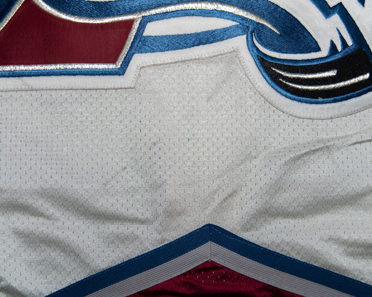 Shean Donovan Colorado Avalanche game worn jersey tagging Shean Donovan Colorado Avalanche game worn jersey tagging