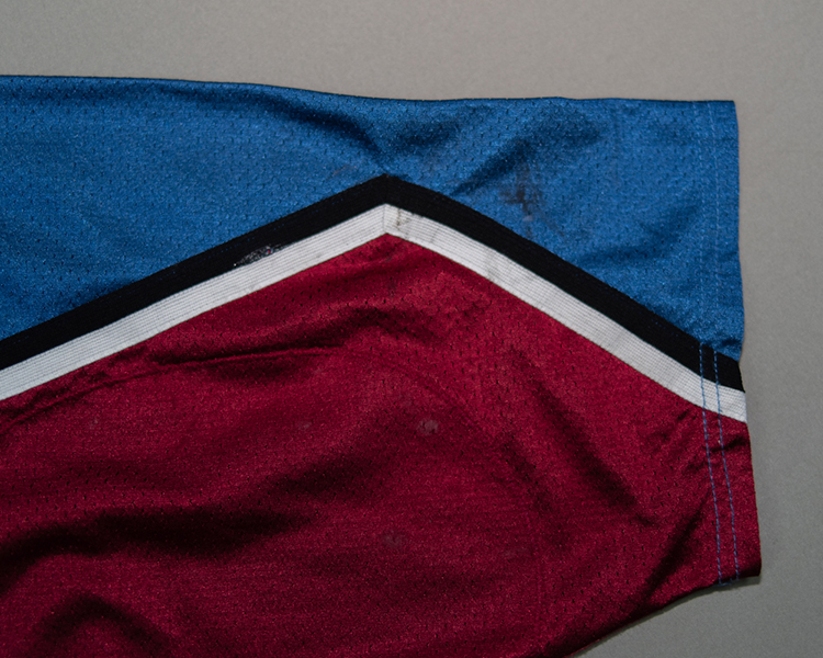 Shjon Podein Colorado Avalanche game worn jersey tagging Shjon Podein Colorado Avalanche game worn jersey tagging