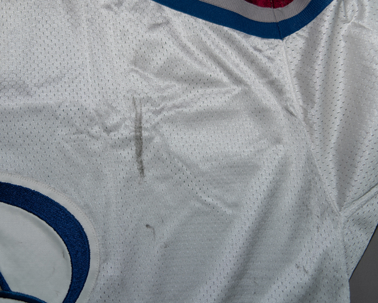 Dave Reid Colorado Avalanche game worn jersey tagging Dave Reid Colorado Avalanche game worn jersey tagging