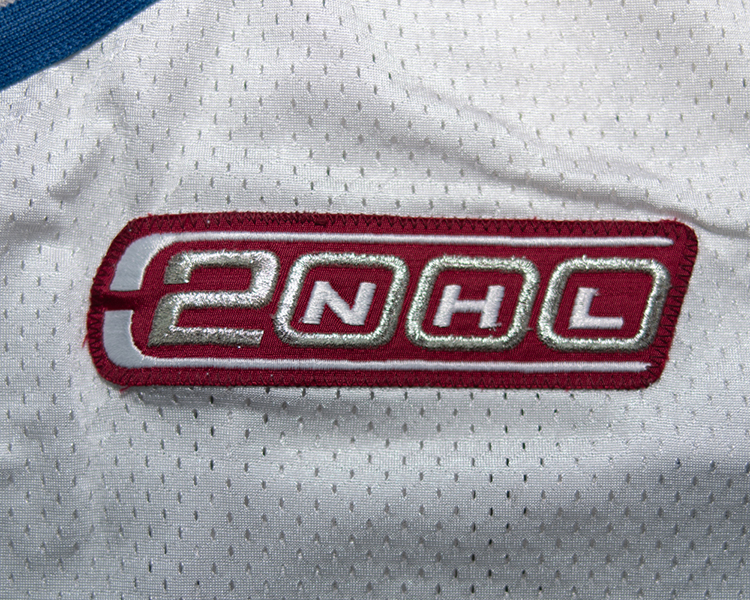 Dave Reid Colorado Avalanche game worn jersey tagging Dave Reid Colorado Avalanche game worn jersey tagging